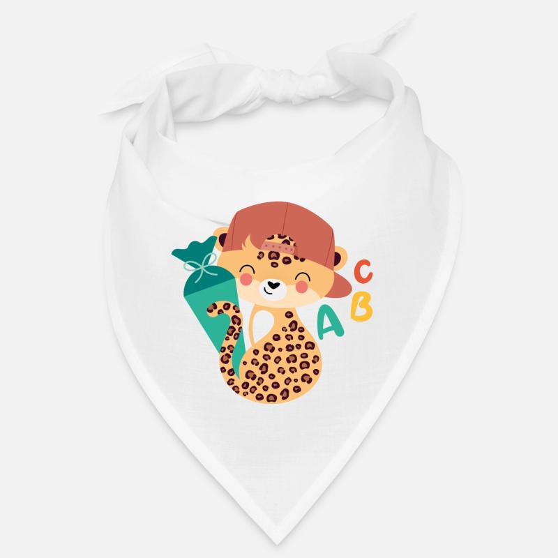 Léopard avec cône d’écolier Bandana