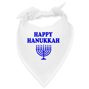 happy hanukkah - Bandana - Weiß - Vorne