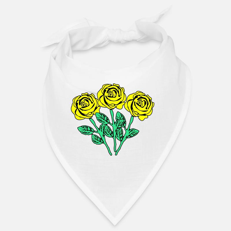 Roses jaunes Bandana
