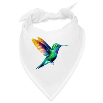 Kolibri - Bandana - Weiß - Vorne