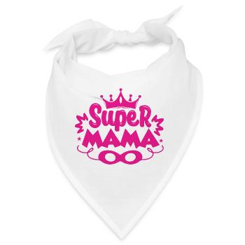 Super Mama - Bandana - Weiß - Vorne