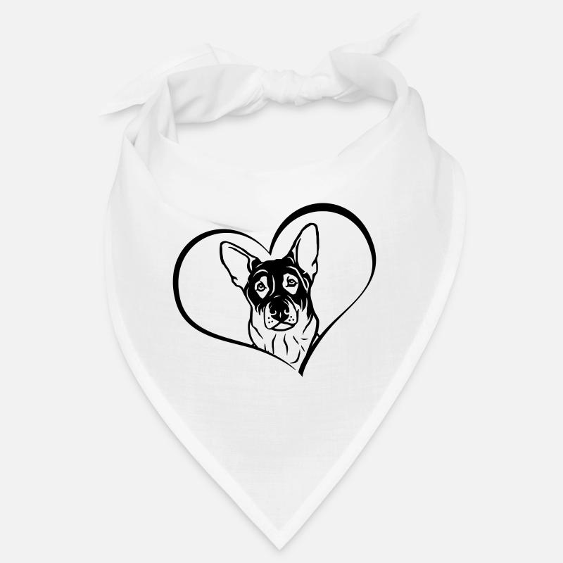 German Shepherd in the heart Bandana