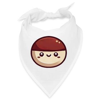 Kastanie - Bandana - Weiß - Vorne