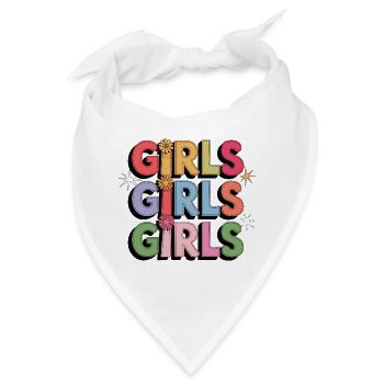 Girls Girls Girls - Bandana - Weiß - Vorne