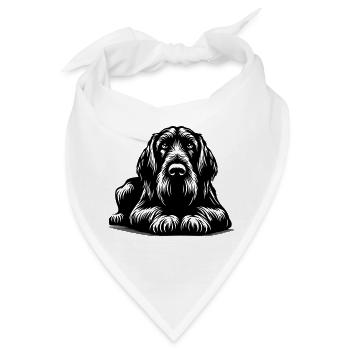 Spinone Italiano - Bandana - Weiß - Vorne
