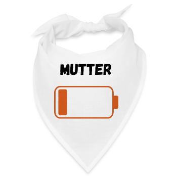 Mutter auf Reserve - Bandana - Weiß - Vorne