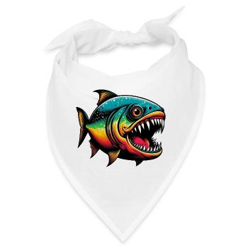 Piranha - Bandana - Weiß - Vorne