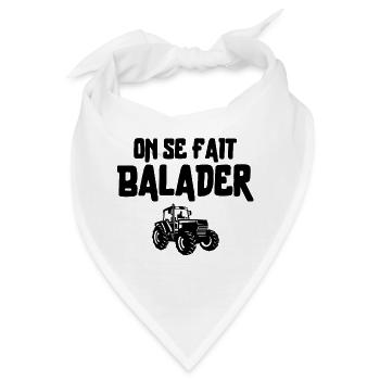 Bauer, Bauer, Bauer, Traktor - Bandana - Weiß - Vorne