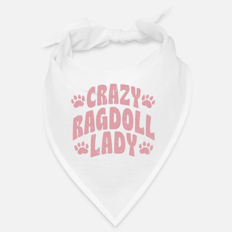 Crazy Ragdoll Lady Chat Chaton Mère Bandana