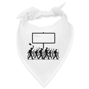 Demonstration - Bandana - Weiß - Vorne