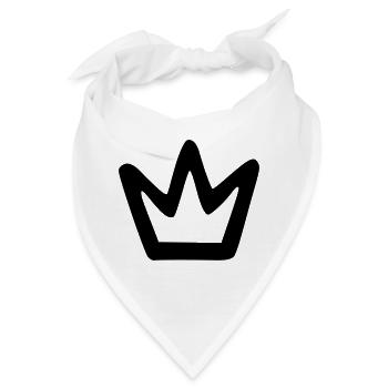 Schlichte Krone - Bandana - Weiß - Vorne