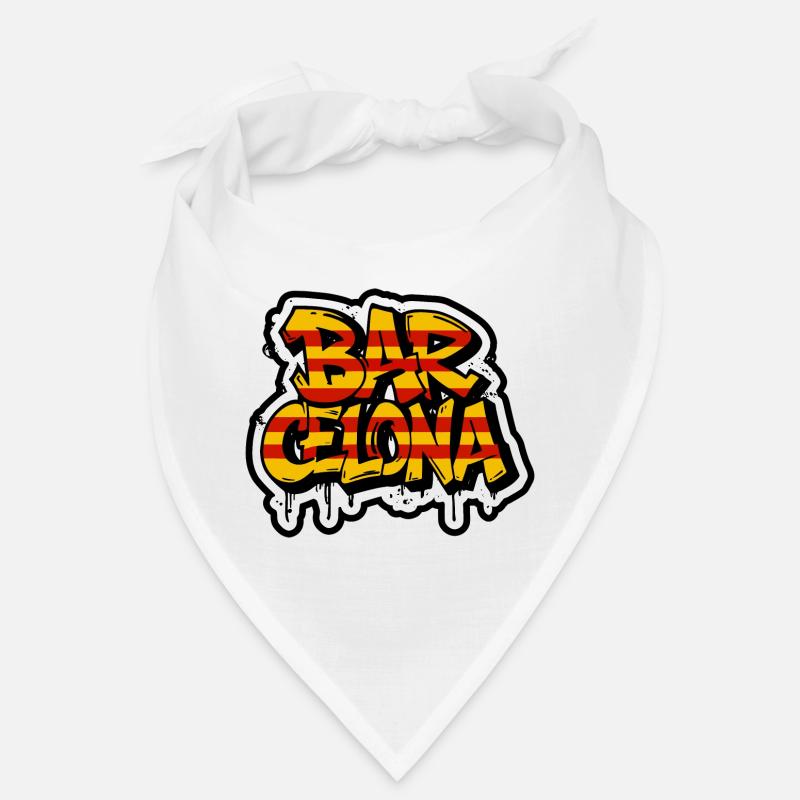 Le design de Barcelone dans le style graffiti avec la Catalogne Bandana