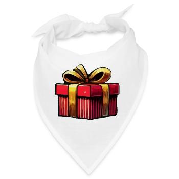 Geschenk - Bandana - Weiß - Vorne