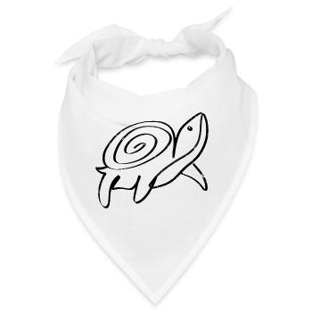 Eine süße Schildkröte - Bandana - Weiß - Vorne