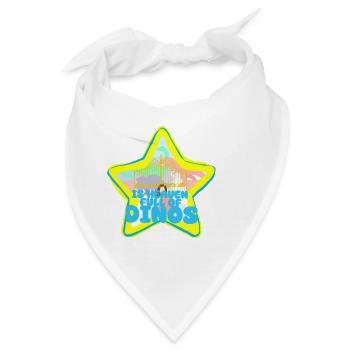 Dinosaurier-Paradies - Bandana - Weiß - Vorne