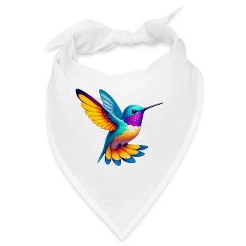 Kolibri - Bandana - Weiß - Vorne