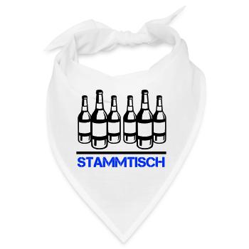 bierflasche stammtisch - Bandana - Weiß - Vorne
