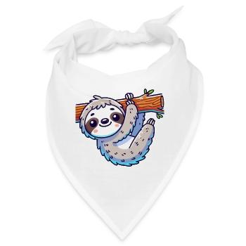faultier - Bandana - Weiß - Vorne