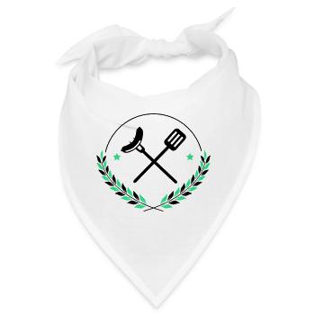Grillbesteck Grillen - Bandana - Weiß - Vorne