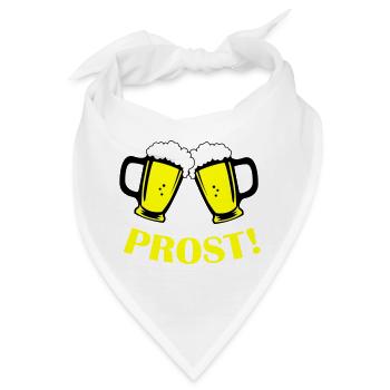 bier prost - Bandana - Weiß - Vorne