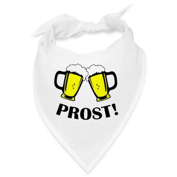 bier prost - Bandana - Weiß - Vorne