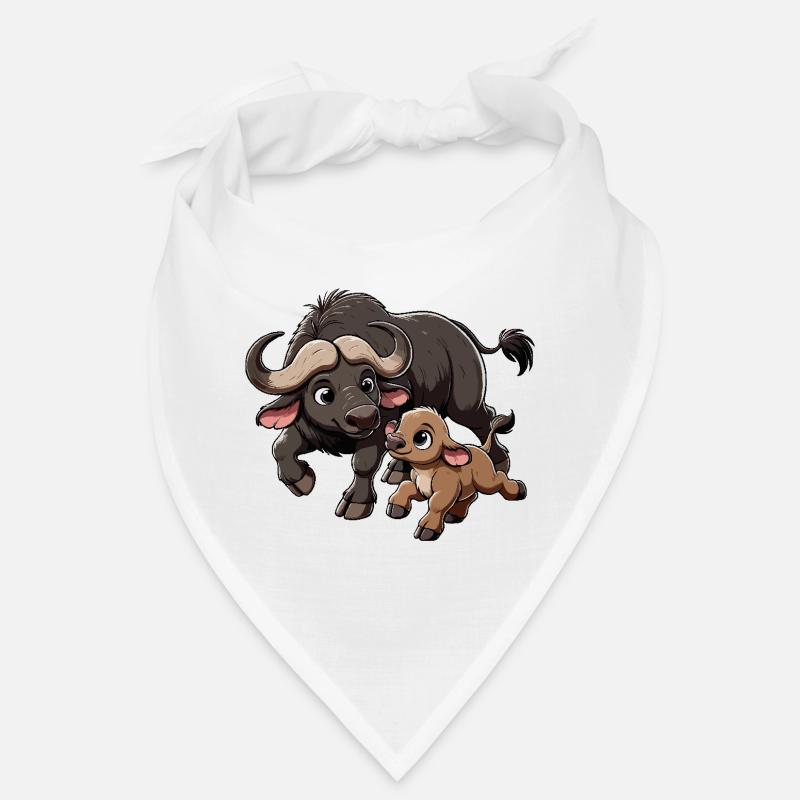 Kapbüffel Mutter und Kind Bandana