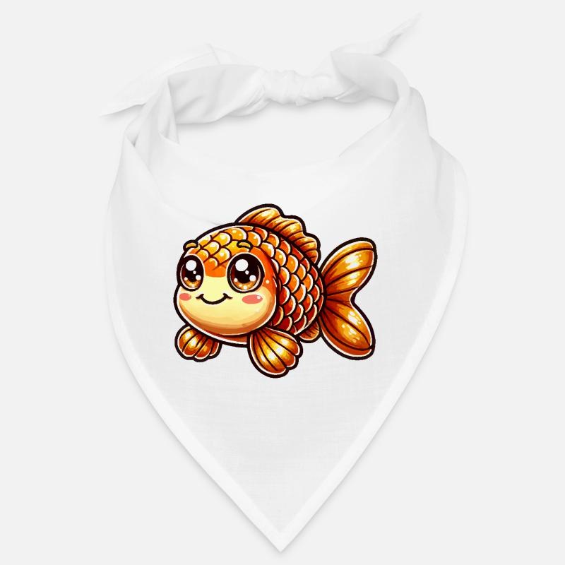 goldfisch comic - Bandana - Weiß