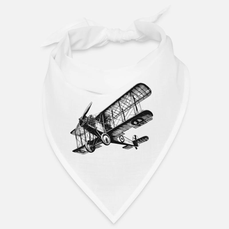 Doppeldecker Flugzeug Bandana