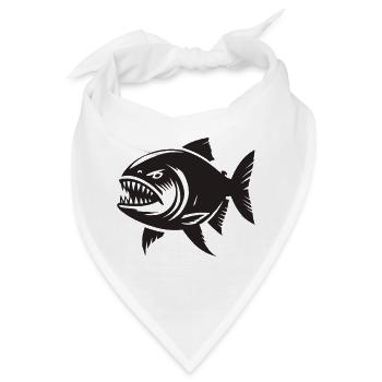 piranha - Bandana - Weiß - Vorne