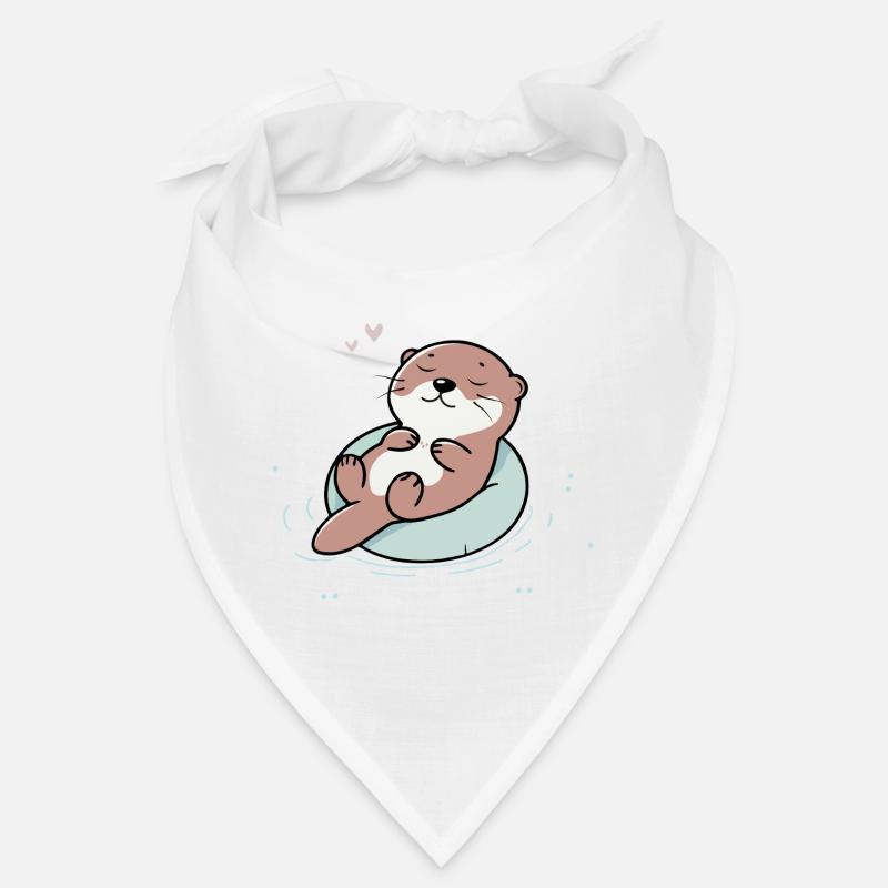 Loutre détendue - Illustration d’animal mignon Bandana