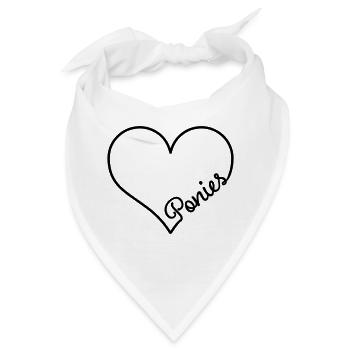 Pony - Bandana - Weiß - Vorne
