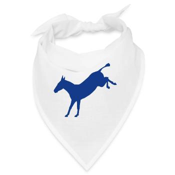 Rebellierender Esel - Bandana - Weiß - Vorne