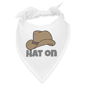 hat on - Bandana - Weiß - Vorne