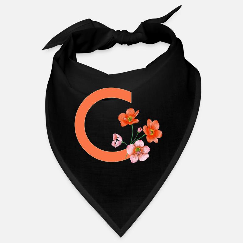 C avec fleurs Bandana