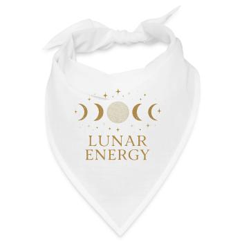Lunar Energy Mondphasen - Bandana - Weiß - Vorne
