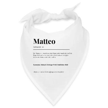 Matteo - Bandana - Weiß - Vorne