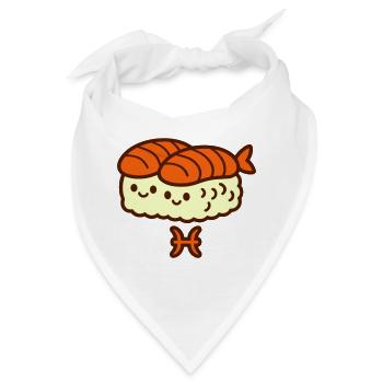 Fische Sternzeichen Foodie - Bandana - Weiß - Vorne