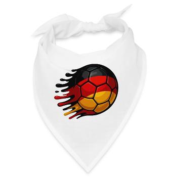 Deutschland Fußball  - Bandana - Weiß - Vorne