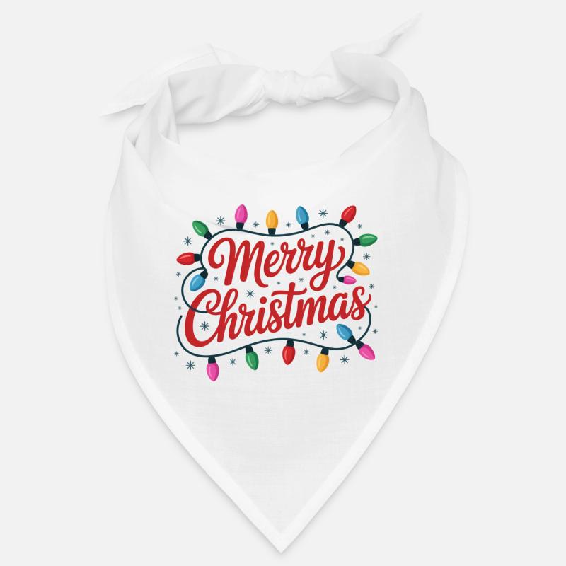 Merry Christmas Luminous String Lights Bandana