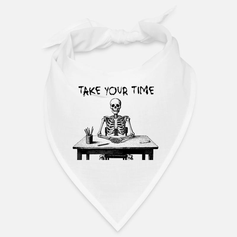 Take Your Time Skeleton Bandana