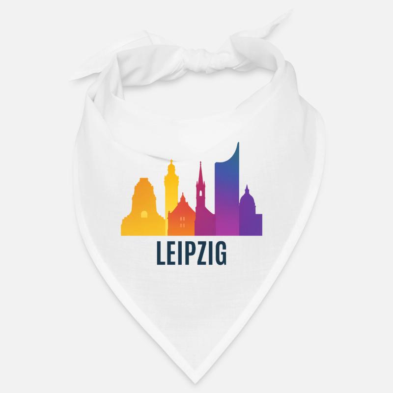 Leipzig Skyline Gradient Bandana