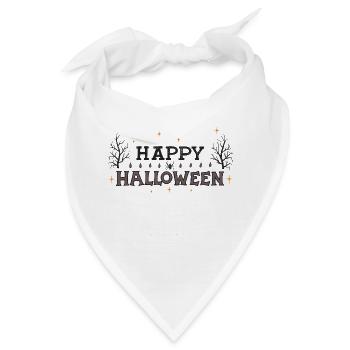 Dark Halloween Festliche Typografie - Bandana - Weiß - Vorne