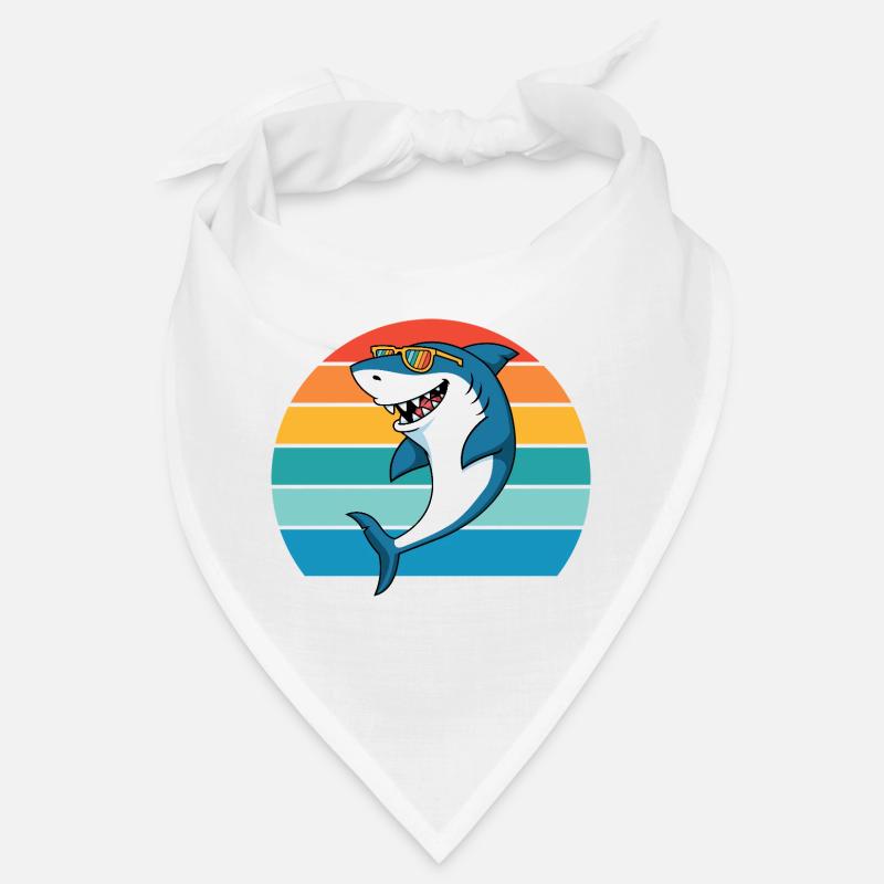requin, créature marine, prédateur, requin, grand requin blanc Bandana