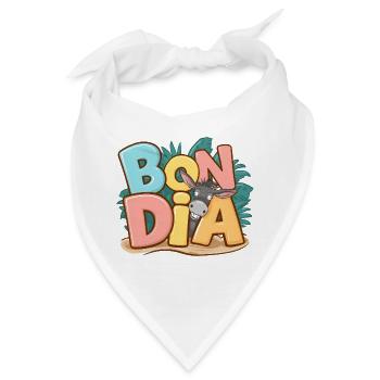 Geschenk Katalanische Kultur Gut Dia Ausdruck Region - Bandana - Weiß - Vorne