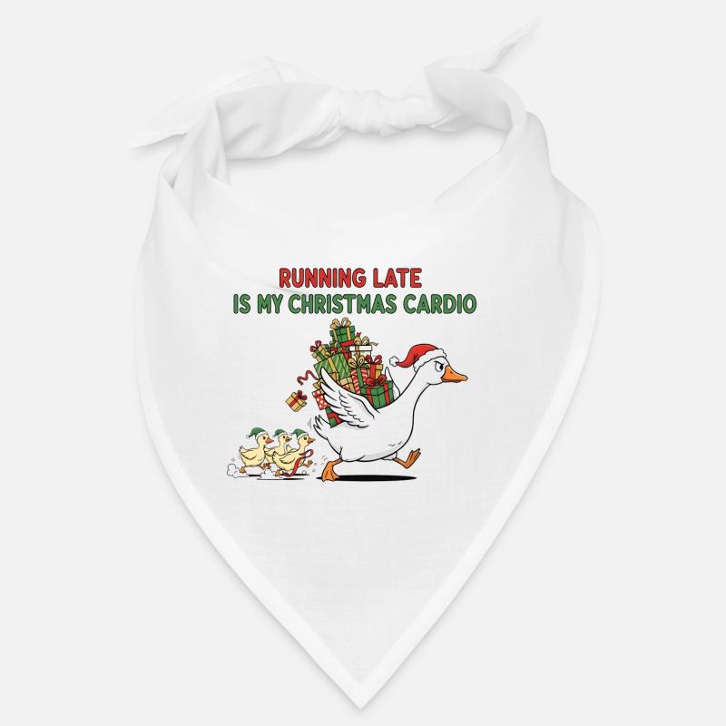 Être en retard, c’est mon cardio de Noël - Noël Ducks Bandana
