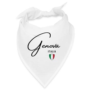Elegantes Design Genua, Genua Italien - Bandana - Weiß - Vorne