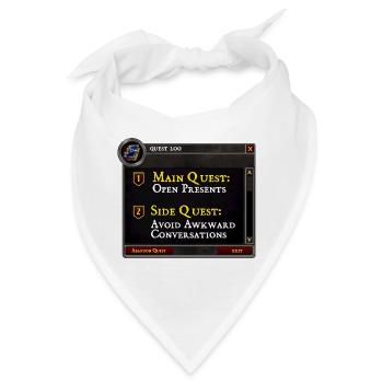 Hauptquest Offene Geschenke Nebenquest Vermeiden - Bandana - Weiß - Vorne