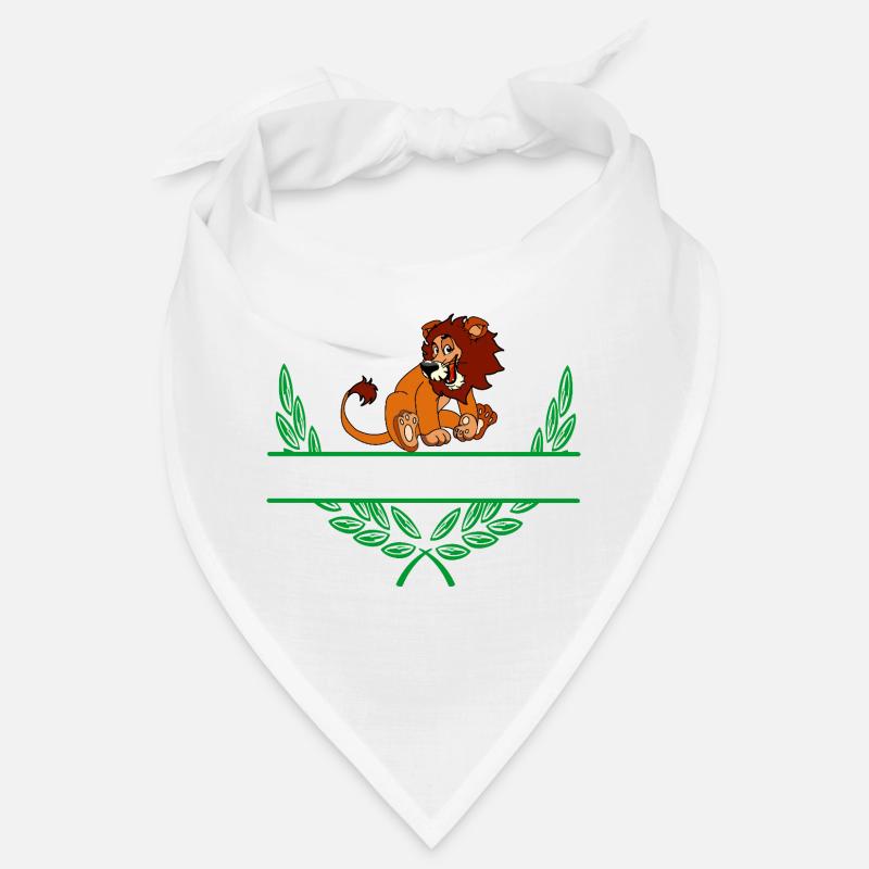 Lion Laurel Wreath with Namespace Bandana