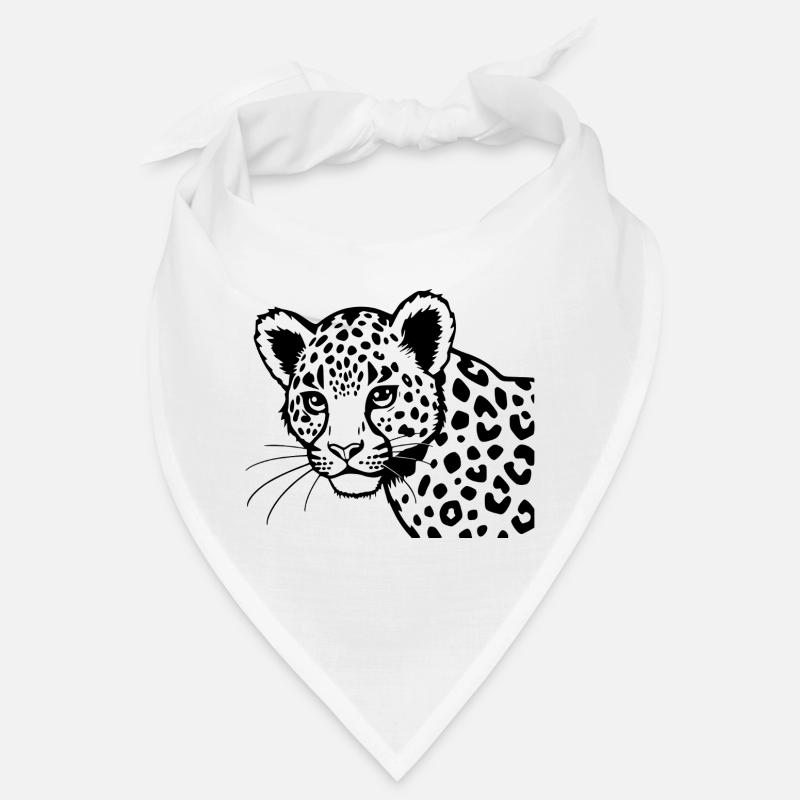 Noël cadeau noir léopard Bandana