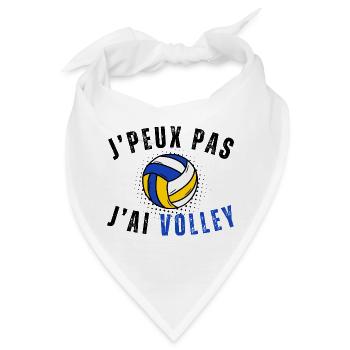Ich kann nicht, ich habe Volley-Humor-Geschenk - Bandana - Weiß - Vorne